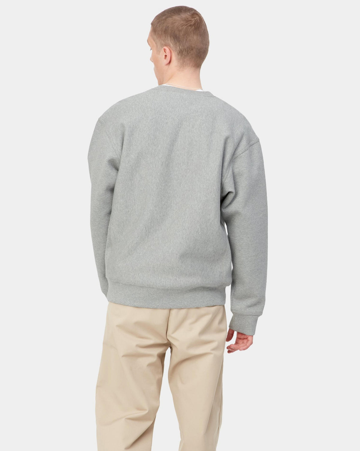 Carhartt WIP American Script Sweat - Grey Heather