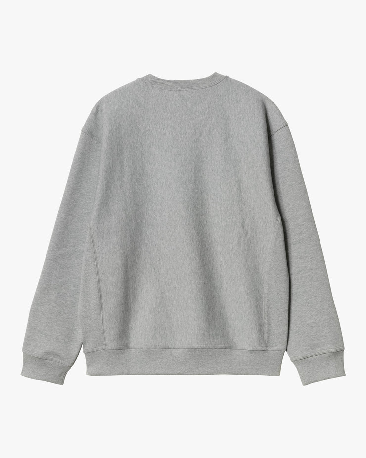 Carhartt WIP American Script Sweat - Grey Heather