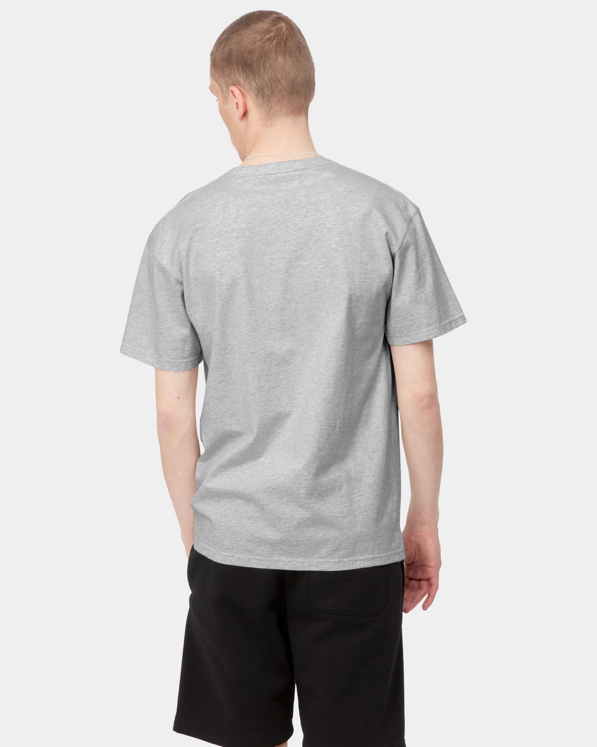 Carhartt WIP S/S Chase Tee - Ash Heather / Gold | Carhartt WIP T Shirts | JEANSTORE