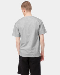Carhartt WIP S/S Chase Tee - Ash Heather / Gold | Carhartt WIP T Shirts | JEANSTORE