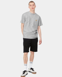 Carhartt WIP S/S Chase Tee - Ash Heather / Gold | Carhartt WIP T Shirts | JEANSTORE