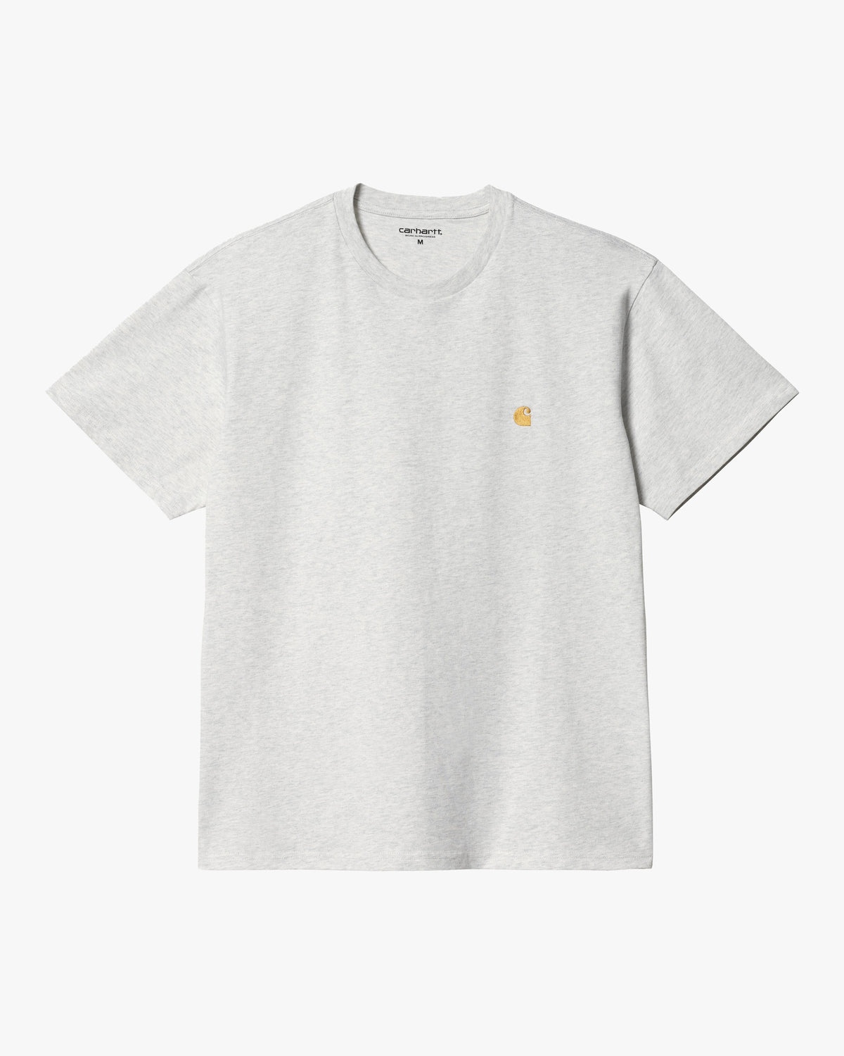 Carhartt WIP S/S Chase Tee - Ash Heather / Gold | Carhartt WIP T Shirts | JEANSTORE