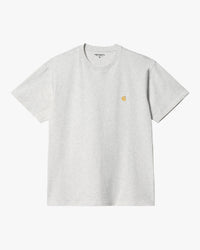 Carhartt WIP S/S Chase Tee - Ash Heather / Gold | Carhartt WIP T Shirts | JEANSTORE