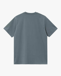 Carhartt WIP S/S Chase Tee - Cozy Blue / Gold | Carhartt WIP T Shirts | JEANSTORE
