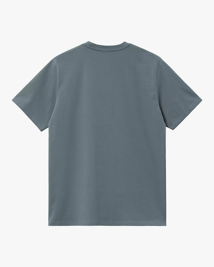 Carhartt WIP S/S Chase Tee - Cozy Blue / Gold