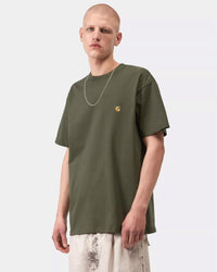Carhartt WIP S/S Chase Tee - Leaf / Gold | Carhartt WIP T Shirts | JEANSTORE