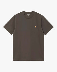 Carhartt WIP S/S Chase Tee - Shungite / Gold