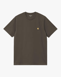 Carhartt WIP S/S Chase Tee - Shungite / Gold