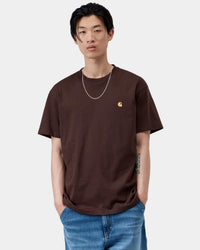 Carhartt WIP S/S Chase Tee - Palisander / Gold | Carhartt WIP T Shirts | Jeanstore