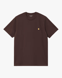 Carhartt WIP S/S Chase Tee - Palisander / Gold | Carhartt WIP T Shirts | Jeanstore