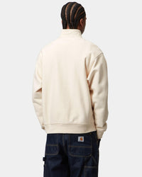 Carhartt WIP Half Zip American Script Sweat - Natural | Carhartt WIP Sweaters & Knitwear | JEANSTORE