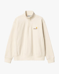 Carhartt WIP Half Zip American Script Sweat - Natural | Carhartt WIP Sweaters & Knitwear | JEANSTORE