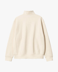 Carhartt WIP Half Zip American Script Sweat - Natural | Carhartt WIP Sweaters & Knitwear | JEANSTORE