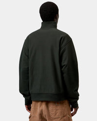 Carhartt WIP Half Zip American Script Sweat - Raven