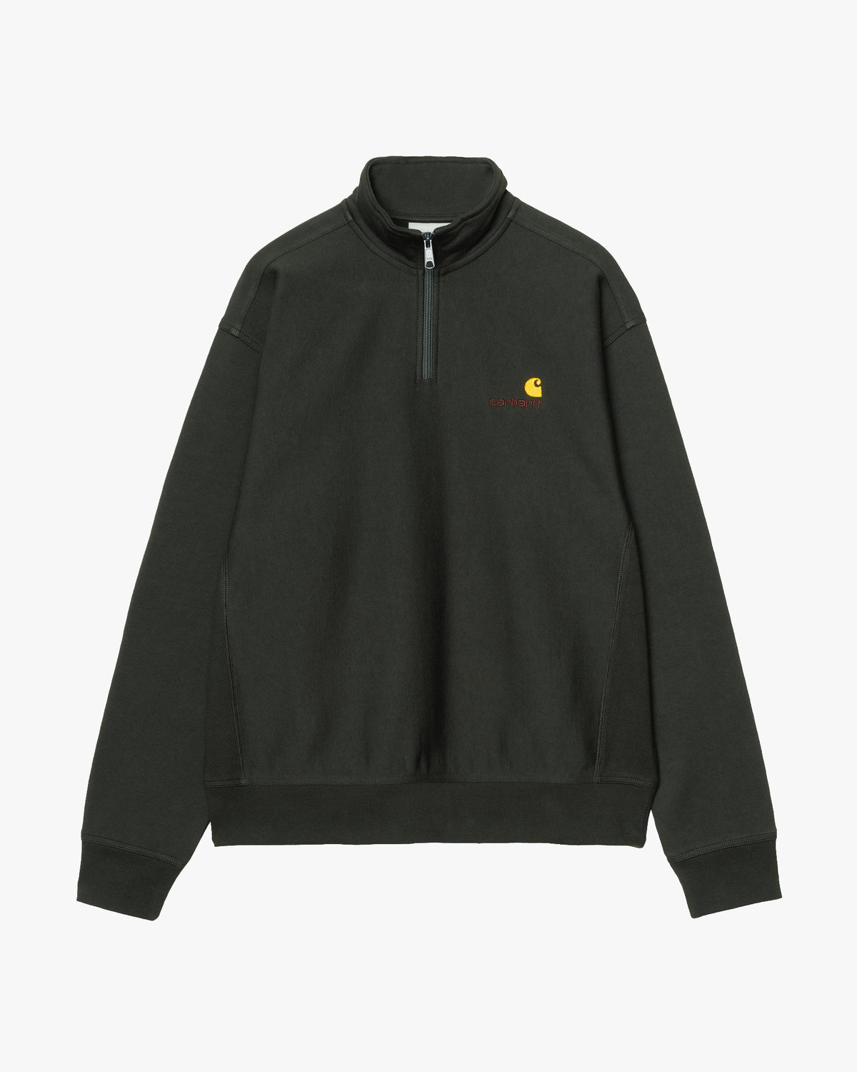 Carhartt WIP Half Zip American Script Sweat - Raven