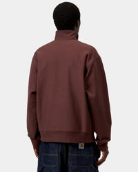 Carhartt WIP Half Zip American Script Sweat - Amarone