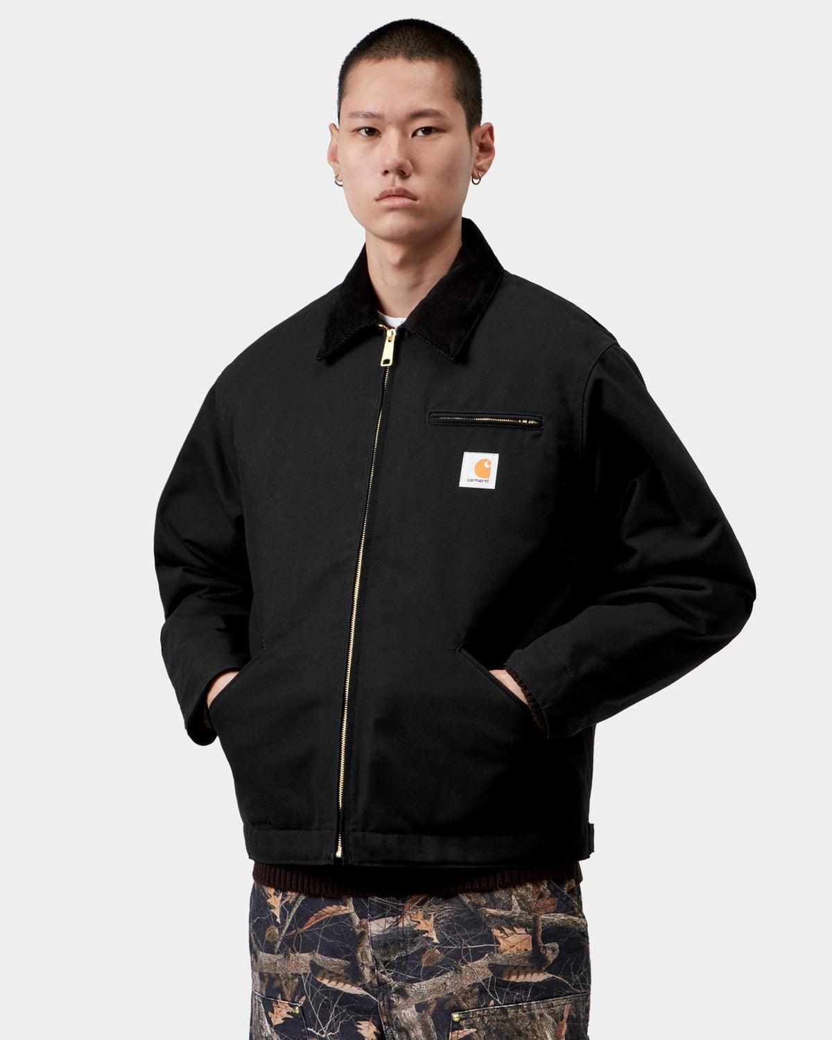 Carhartt WIP OG Detroit Jacket Winter - Black / Black Rigid