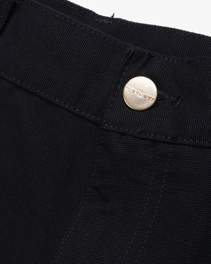 Carhartt WIP Single Knee Shorts - Black Rinsed