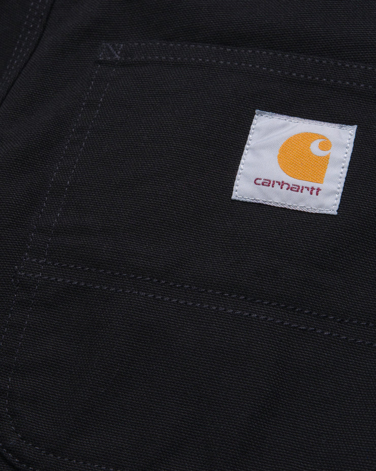 Carhartt WIP Single Knee Shorts - Black Rinsed