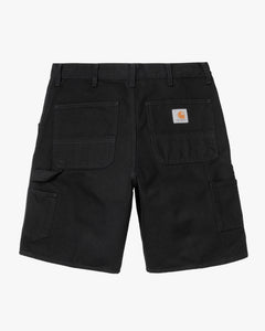 Carhartt WIP Single Knee Shorts - Black Rinsed