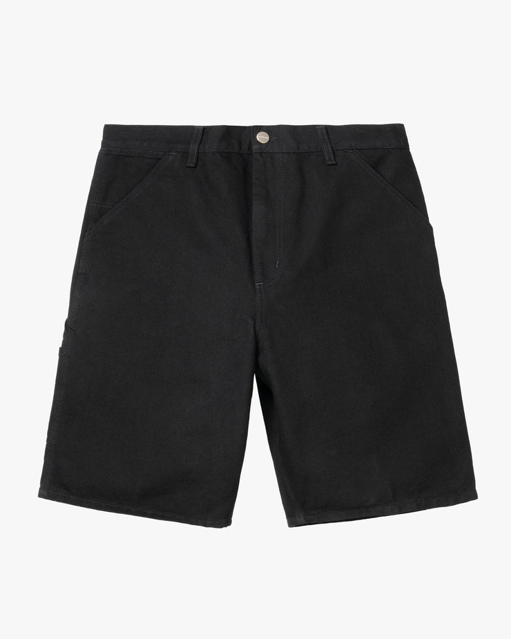Carhartt WIP Single Knee Shorts - Black Rinsed