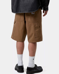 Carhartt WIP Single Knee Shorts - Hamilton Brown Rinsed