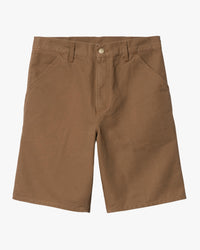 Carhartt WIP Single Knee Shorts - Hamilton Brown Rinsed
