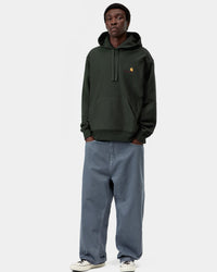 Carhartt WIP Hooded American Script Sweat - Raven