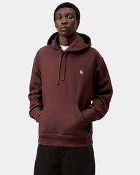Carhartt WIP Hooded American Script Sweat - Amarone