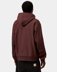 Carhartt WIP Hooded American Script Sweat - Amarone