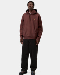 Carhartt WIP Hooded American Script Sweat - Amarone