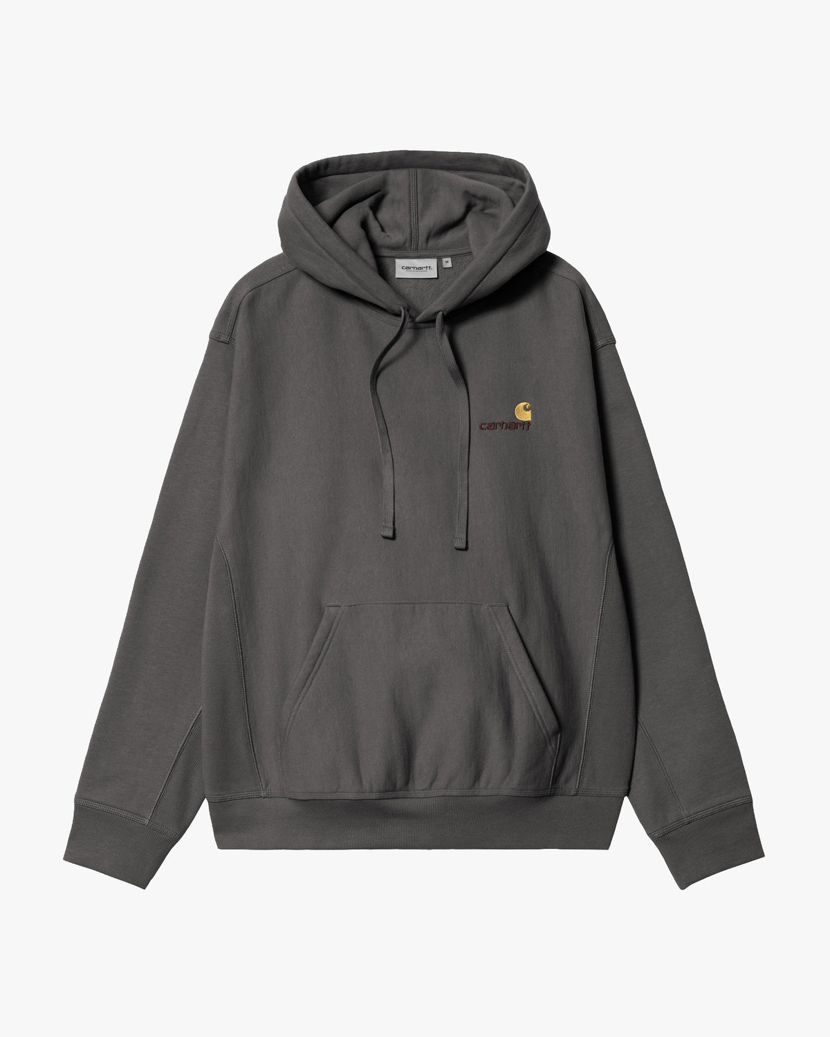 Carhartt WIP Hooded American Script Sweat - Graphite