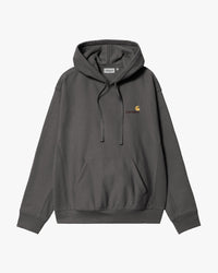 Carhartt WIP Hooded American Script Sweat - Graphite