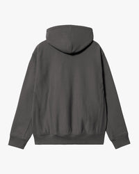 Carhartt WIP Hooded American Script Sweat - Graphite