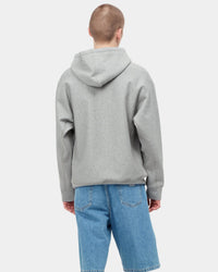 Carhartt WIP Hooded American Script Sweat - Grey Heather