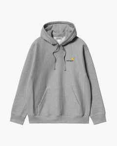Carhartt WIP Hooded American Script Sweat - Grey Heather