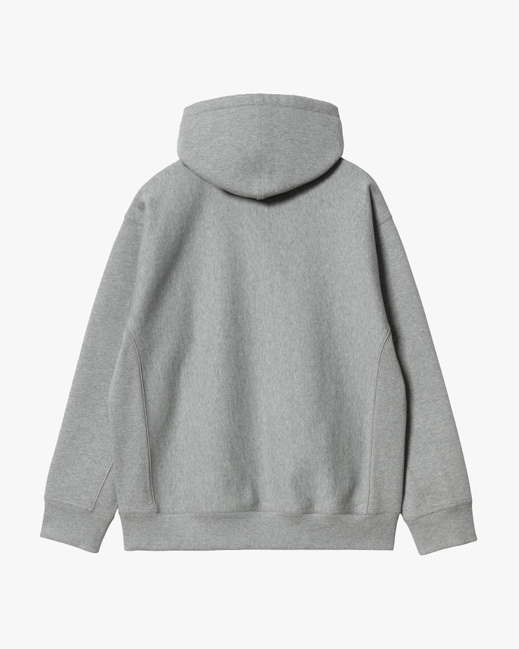 Carhartt WIP Hooded American Script Sweat - Grey Heather