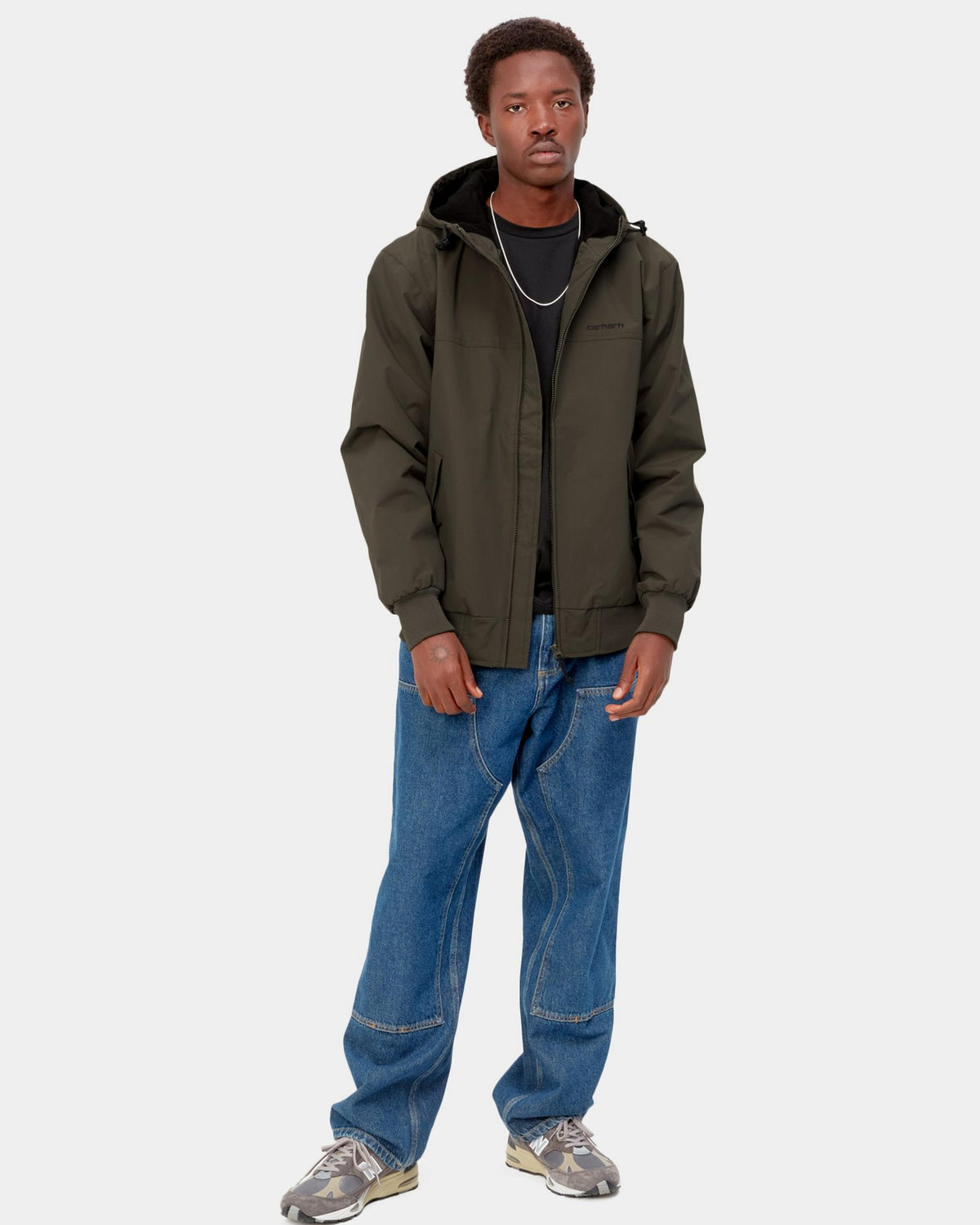 Carhartt WIP Hooded Sail Jacket - Cypress / Black
