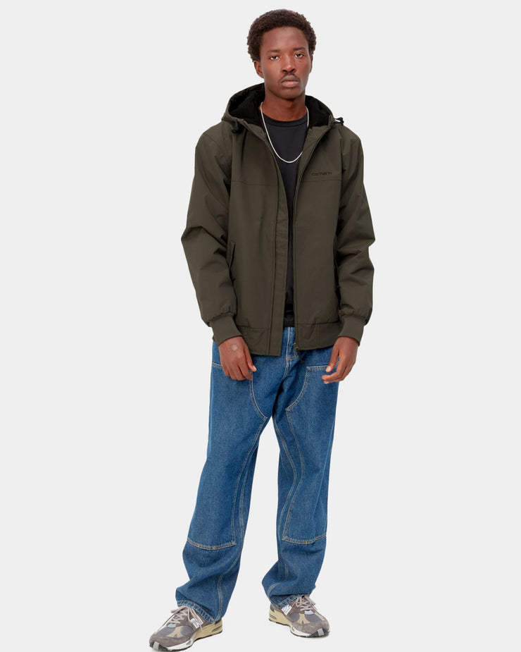 Carhartt WIP Hooded Sail Jacket - Cypress / Black