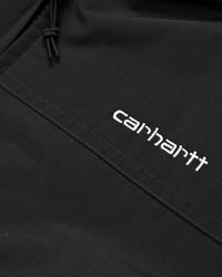 Carhartt WIP Hooded Sail Jacket - Black / White