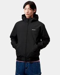 Carhartt WIP Hooded Sail Jacket - Black / White