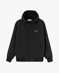 Carhartt WIP Hooded Sail Jacket - Black / White