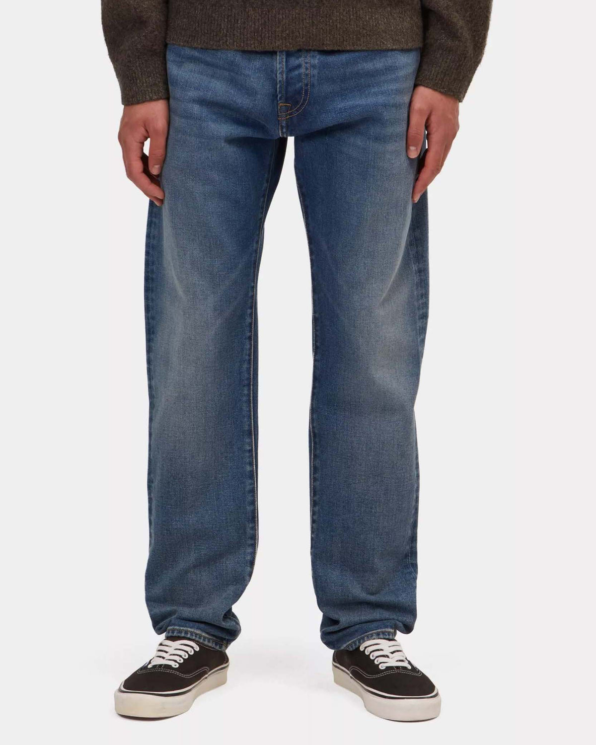 Carhartt WIP Klondike Pant Regular Tapered Mens Jeans - Blue Dark Used Wash