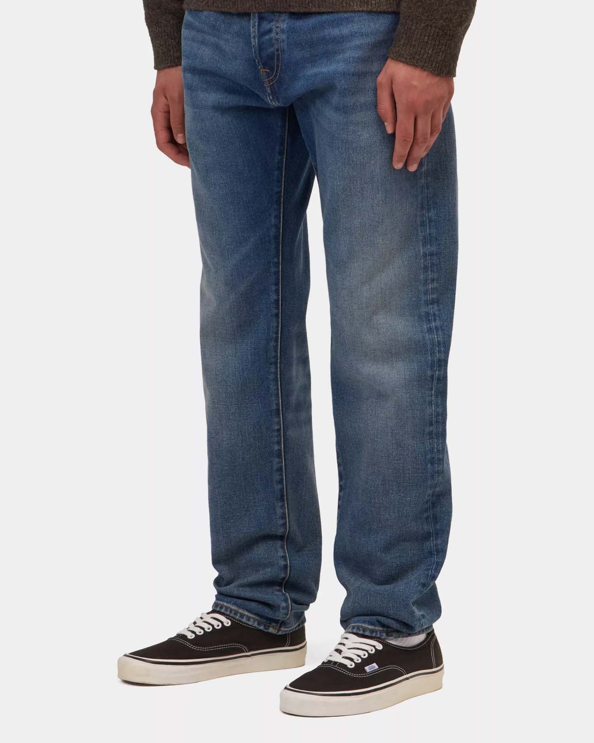 Carhartt WIP Klondike Pant Regular Tapered Mens Jeans - Blue Dark Used Wash