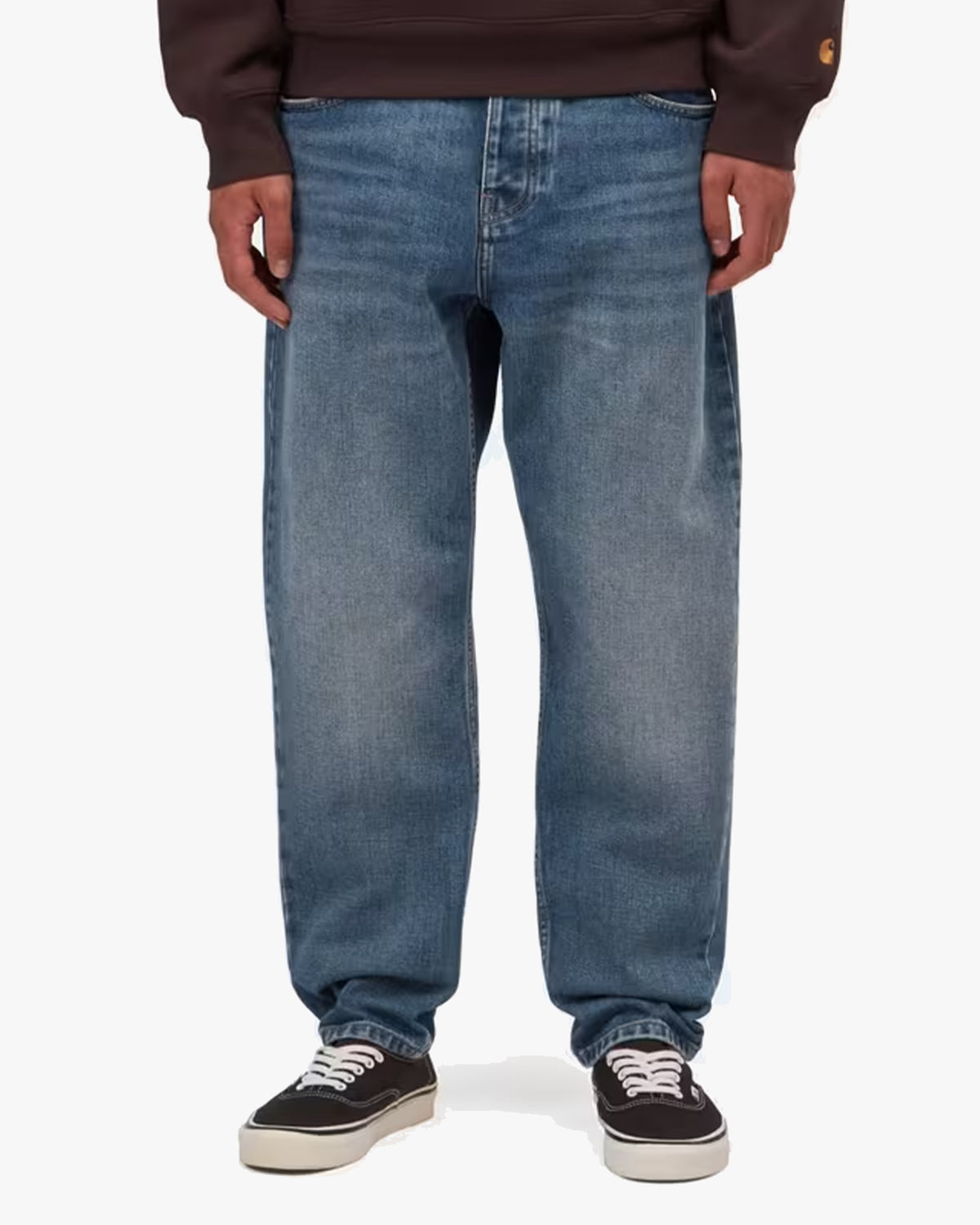 Carhartt WIP Newel Pant Relaxed Tapered Mens Jeans - Blue Dark Used Wash