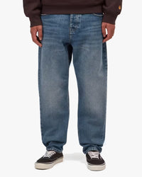 Carhartt WIP Newel Pant Relaxed Tapered Mens Jeans - Blue Dark Used Wash