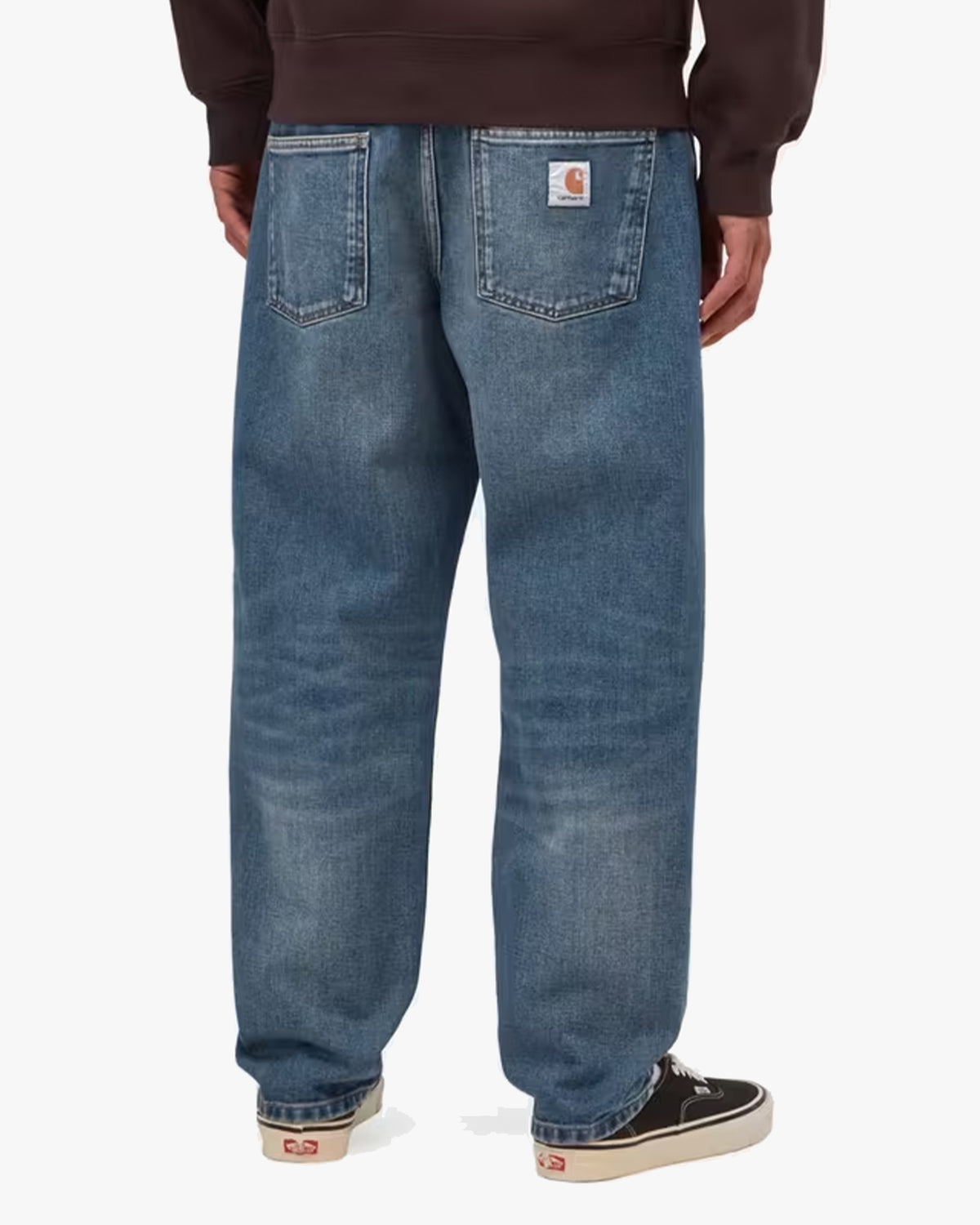 Carhartt WIP Newel Pant Relaxed Tapered Mens Jeans - Blue Dark Used Wash