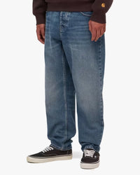 Carhartt WIP Newel Pant Relaxed Tapered Mens Jeans - Blue Dark Used Wash