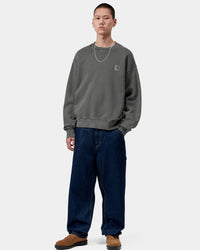 Carhartt WIP Vista Sweat - Black Garment Dyed