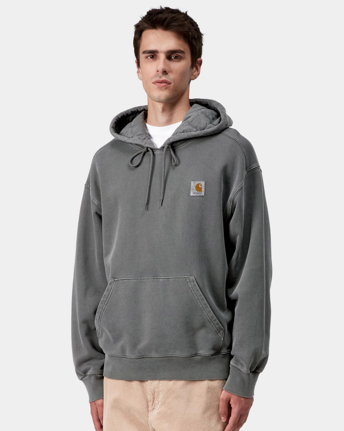 Carhartt WIP Hooded Vista Sweat - Black Garment Dyed | Carhartt WIP Sweaters & Knitwear | JEANSTORE